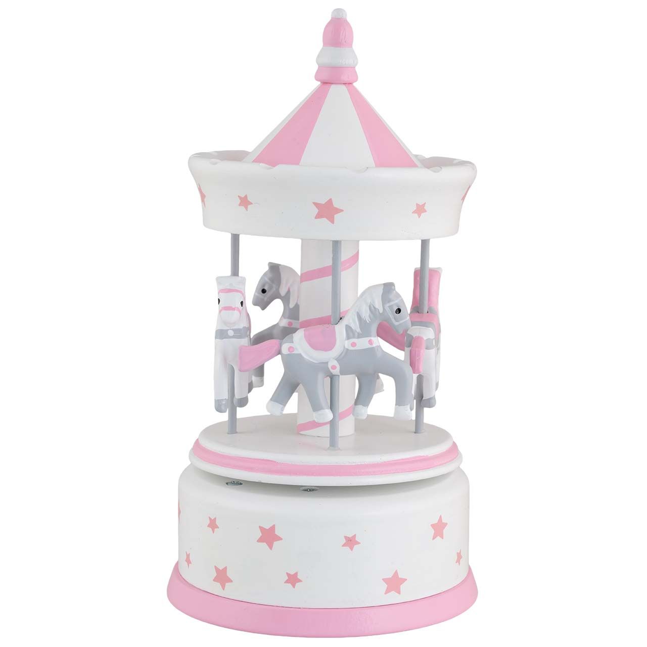 GIOSTRA CARILLON IN LEGNO TETTO FESONI ROSA 11X23CM